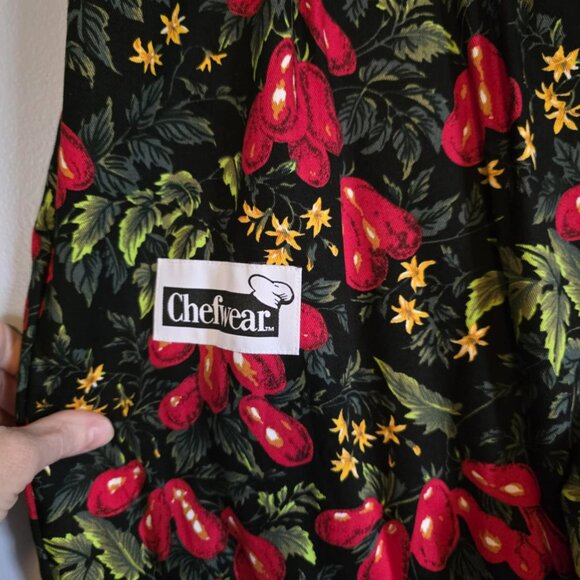 EUV Vintage Chef's Wear Chef's Pants Tomato Design - Picture 7 of 7